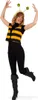 A woman is posing in a bee costume. Produktbild-Vorschau