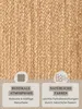 160x230 ovale cm Pezzo tappeto Juta intrecciato 106005 Oro Anteprima dell’immagine prodotto 3