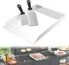 UISEBRT Edelstahl Plancha Grillplatte 30x40cm ohne Griffen Produktbild-Vorschau 1