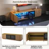 Merax TV-kast met LED-verlichting en 2 kastjes, TV-dressoir Productafbeelding-voorbeeld 6