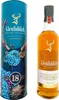 A bottle of Glenfiddich 18 Year Old single malt Scotch whisky and its cylindrical packaging, presented side-by-side. Produktbild-Vorschau