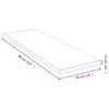 vidaXL Étagère murale 60x20x1,5 cm bambou Voir les images du produit 3