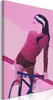 Vliesstoff Leinwandbild - Woman on Bicycle (1 Part) Produktbild-Vorschau 1
