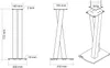 Norstone WALK SPEAKER STANDS/PAIR/BLACK SATIN Produktbild-Vorschau 3