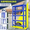 MASKO® Lot de 2 étagères de rangement, étagères pour Voir les images du produit 7