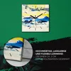 Coloray Uhr auf Leinwand 30x30 cm Wand Uhr Dekoration Produktbild-Vorschau 5