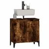 vidaXL Meuble sous-lavabo chêne fumé 58x33x60 cm bois Voir les images du produit 3