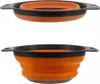 Ruhhy 20780 Skladací silikónový sitko 24 cm oranžovošedý Náhľad obrázku produktu 3