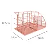 Mesh Metall Stiftehalter Schreibtisch, Platzsparendes Büro Produktbild-Vorschau 2