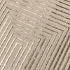 Moderner Kurzflorteppich Beige geometrisches Design mit Produktbild-Vorschau 2