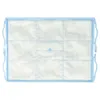 A white background with a light blue framed air filter. Produktbild-Vorschau