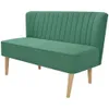 vidaXL Sofa materiałowa 117 x 55,5 x 77 cm Zielona Podgląd zdjęcia produktu 8