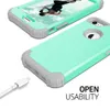 iPhone 8 Hülle, LaimTop Heavy Duty 3 in 1 Hybrid Hart PC Produktbild-Vorschau 6