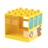 1x Lego Duplo Fenster 4x4x3 gelb Würfel Tür 1x4x3 Hase gelb Produktbild-Vorschau 2