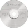 A top-down view of a silver DVD-R disc with branding and specifications printed on it. Produktbild-Vorschau