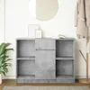 vidaXL Sideboard mit Schublade Betongrau 101x35x76 cm Produktbild-Vorschau 3