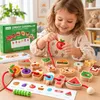Dřevěné navlékací puzzle pro rozvoj jemné motoriky – Náhled obrázku produktu 6