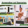 Klapphocker, Tragbarer faltbarer Fußschemel, faltbare Produktbild-Vorschau 4