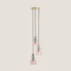 Pendelleuchte Metall und Glas Tri Baudelaire Rosa Produktbild-Vorschau 3