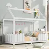 MODFU Lit Enfant 90x200 cm - Lit Cabane avec Barrières de Voir les images du produit 8