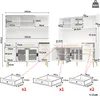 Buffetschrank Weiß mit LED-Beleuchtung & Pegboard, Produktbild-Vorschau 6