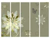 Akusticher Raumteiler Blumen Foto Paravent 225x172 cm Produktbild-Vorschau 4