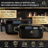 KAISERTAL 28cm Emailliert Gusseisen Bräter - 6l Gusseisen Produktbild-Vorschau 5