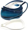 A blue and white Philips PerfectCare Compact steam generator iron and its base are shown against a white background. Anteprima dell’immagine prodotto