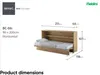 MEBLINI Schrankbett Bed Concept - Wandbett mit Lattenrost - Produktbild-Vorschau 8