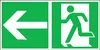 SafetyMarking Fluchtwegschild Folie B300xH150 mm Notausgang Produktbild-Vorschau 3