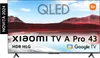 A television screen displaying a landscape image, with text overlays and logos. Voir les images du produit