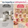RICE Kids Kinderbecher ABC Print Mädchen 6er Set 160 ml Produktbild-Vorschau 6