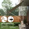 Outsunny Markise Klemmmarkise Faltarm Handkurbel Balkon 3 x Produktbild-Vorschau 6