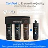 A water filter system with multiple filter cartridges displayed, along with certification logos and descriptive text. Anteprima dell’immagine prodotto