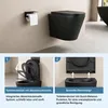 doporro Wand WC Design WC schwarz matt inkl. Softclose Produktbild-Vorschau 7