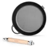 Premium tiefe Gusseisenpfanne 24 cm mit Glasdeckel Produktbild-Vorschau 13