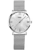 Alienwork Damen-Armbanduhr Quarz silber mit Metall Mesh Produktbild-Vorschau 1