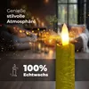 LED svíčky do interiéru, zlaté, sada 2 kusů, s časovačem. Náhled obrázku produktu 3