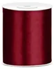 Ruban cadeau satin rouge vin 25m 100mm de large Voir les images du produit 2