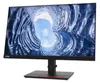 A Lenovo ThinkVision monitor on a stand, displaying a landscape image. Produktbild-Vorschau