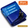 NEMAXX® Bâche de protection 650 g/m² 4x7 m (28 m²) Bleu – Voir les images du produit 1