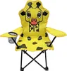 Kinder Anglersessel Gelb mit Getränkehalter und Tasche Motiv Giraffe Produktbild-Vorschau