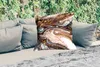 MuchoWow® Outdoor Kissen - Marmoroptik - Gold - Schwarz - Produktbild-Vorschau 2