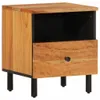 Nachttisch 40x33x46 cm Massivholz Akazie Produktbild-Vorschau 1
