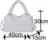 Damen Vegane Shopper Tasche Hobo Bag Umhänge Tasche  30669 Produktbild-Vorschau 6