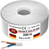 100m Kunststoffschlauchleitung H03VV-F 2x0,75 Weiß Flexible Produktbild-Vorschau 4