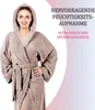 Dámsky župan, hnedý, veľkosť L – nadýchaný, extra dlhý, s Náhľad obrázku produktu 7
