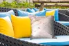 MuchoWow® Outdoor Kissen - Marmor - Gold - Weiß - Trendy - Produktbild-Vorschau 4