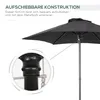 Outsunny Sonnenschirm Ø196 cm, sechseckig Balkonschirm Produktbild-Vorschau 7