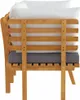 vidaXL 2-Sitzer-Gartensofa mit Kissen Massivholz Akazie Produktbild-Vorschau 4